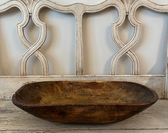 Large Rustic Wooden Bowl