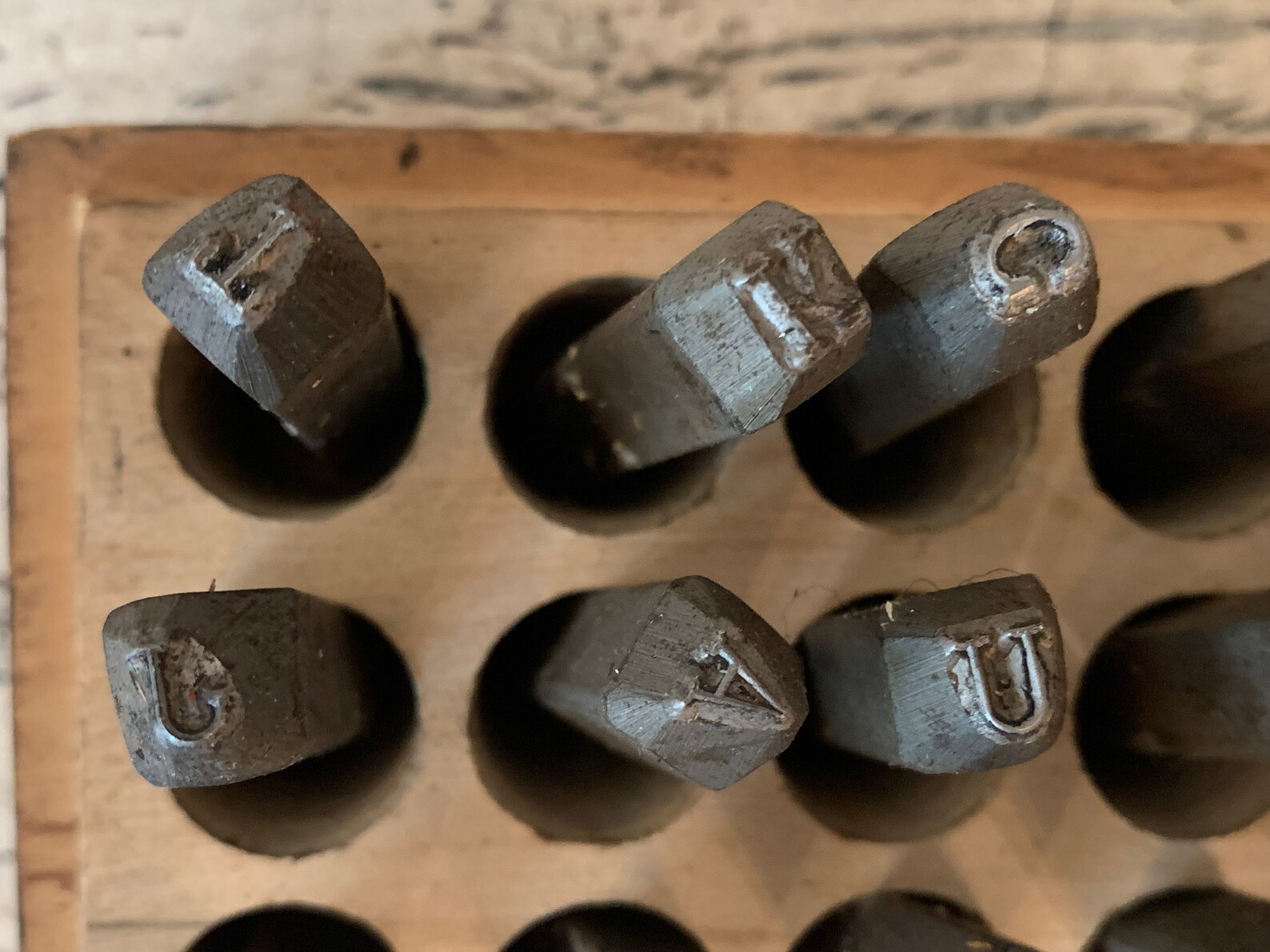 Vintage Steel Letter Punch Set 3/16 Inch Letters Complete Etsy