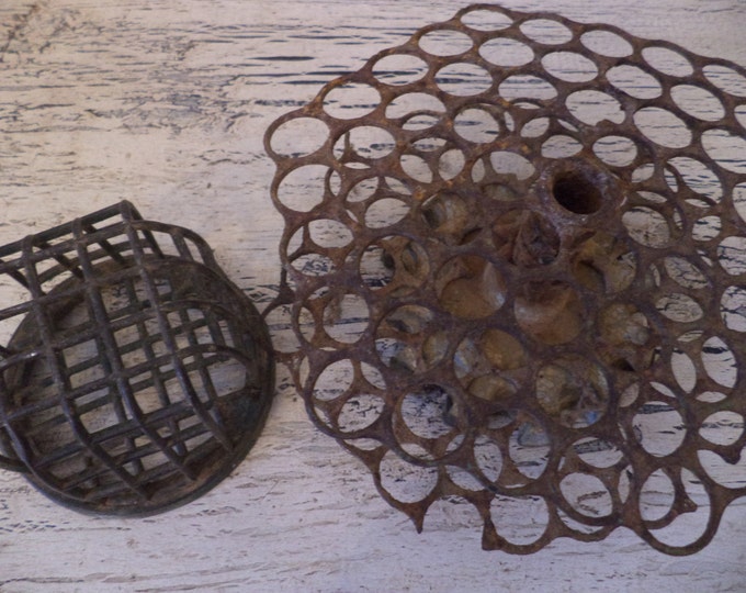 2 Vintage Metal Flower Frogs Instant Collection Starter Etsy