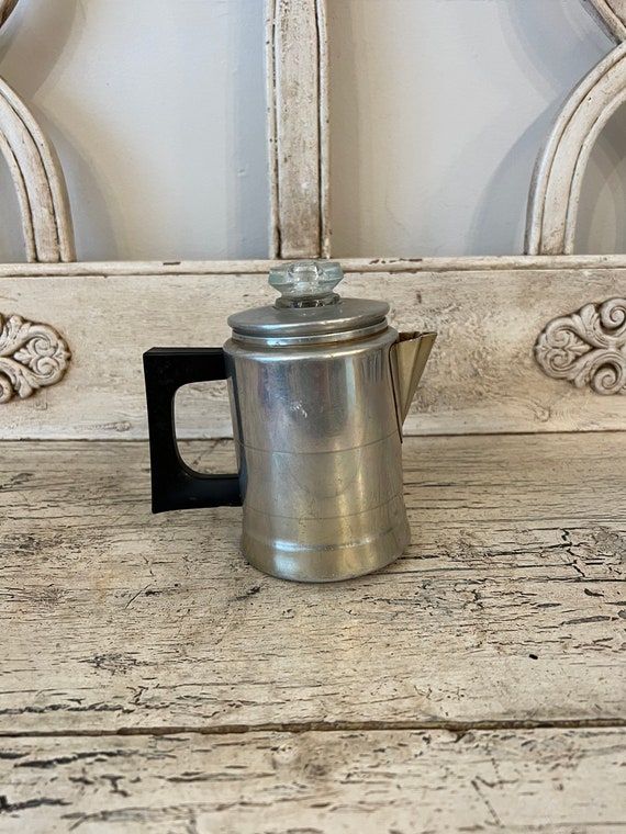 Vintage Stovetop Percolator Coffee Pot Small 2 or 3 Cup Size Etsy