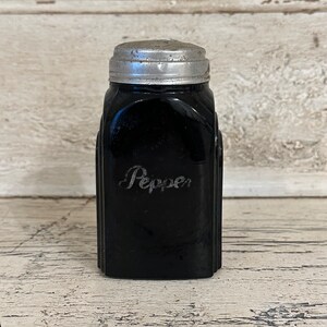 Fire King Black Dot Shaker - Etsy