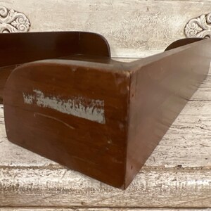 Vintage Wooden Desk Organizer Tray Inbox Outbox in Box - Etsy