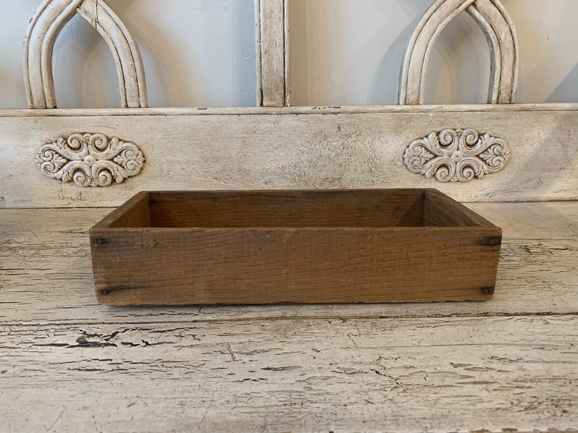 Small Rustic Wooden Box Authentic Farmhouse Wooden Box Etsy