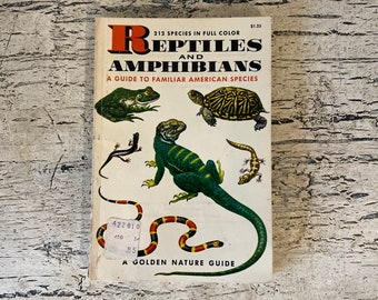 Vintage Golden Nature Guide - Reptiles and Amphibians, 1956 - Pocket Size