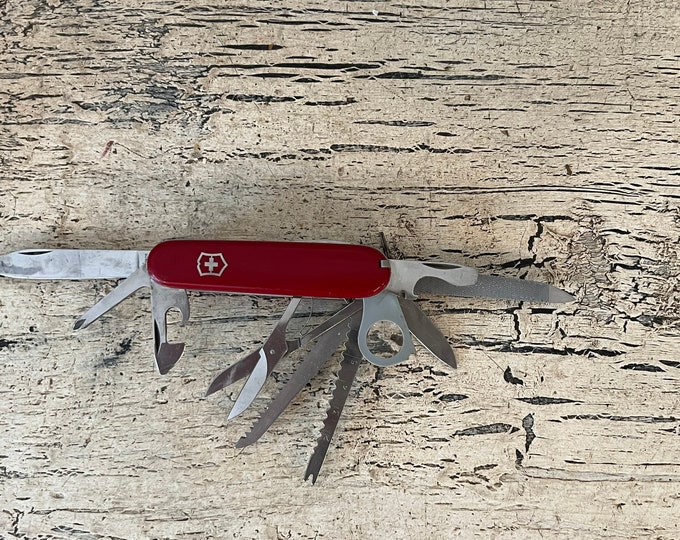 Vintage Victorinox Swiss Army Knife Multi Tool 1980s Large Used, but