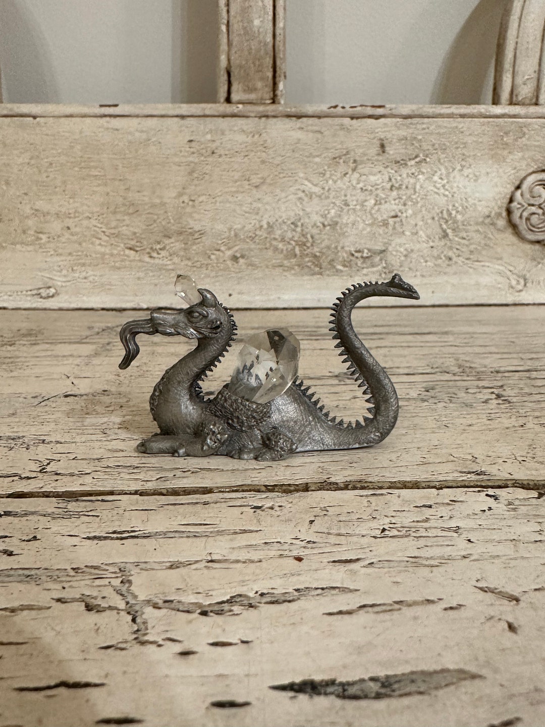 Vintage Pewter Dragon - Spoontiques - 1984 - Etsy