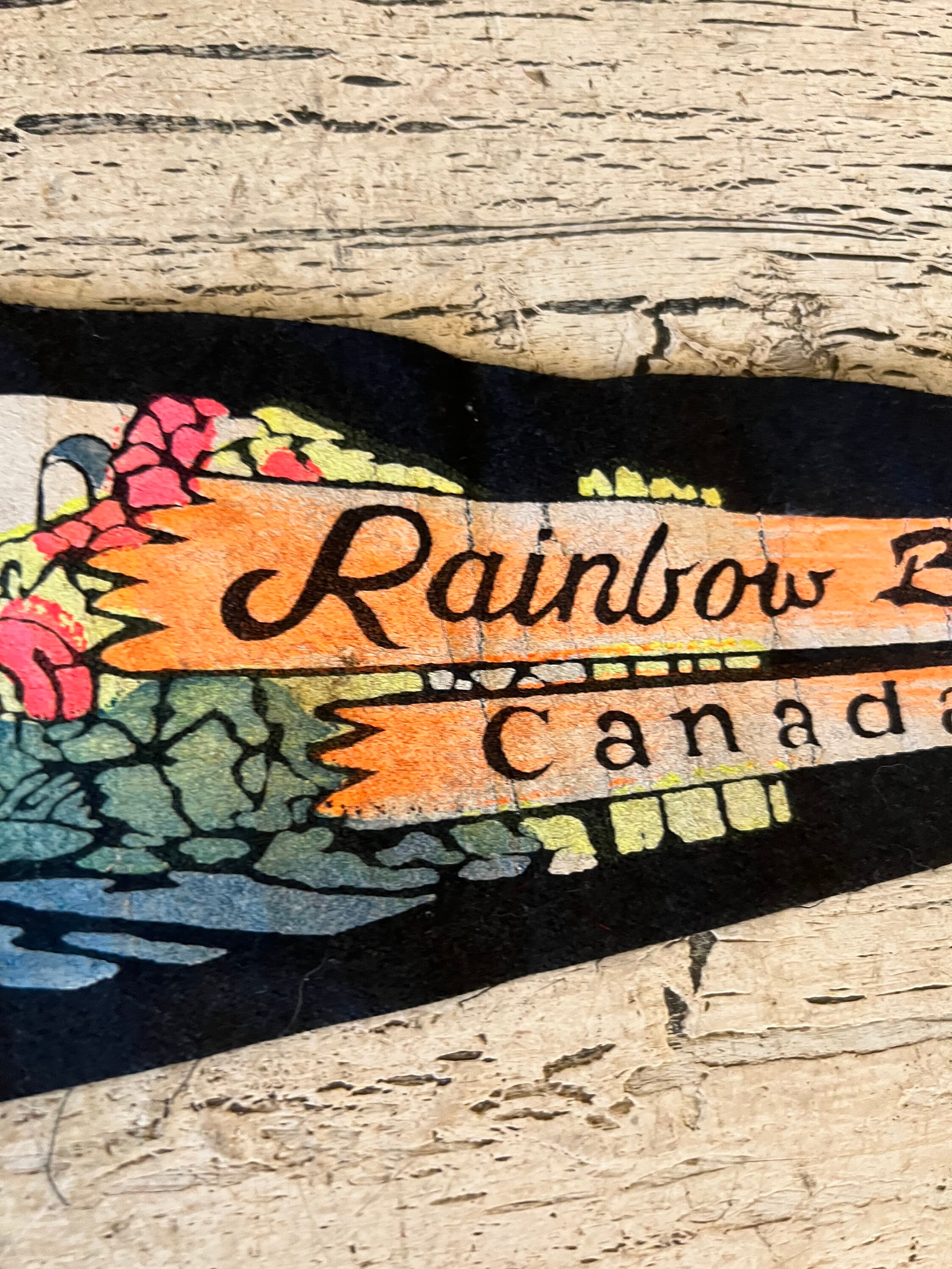 Drapeau vintage en feutre des chutes du Niagara - Canada