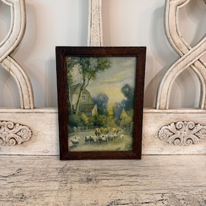 Vintage 1940's Framed Wall Art - Etsy