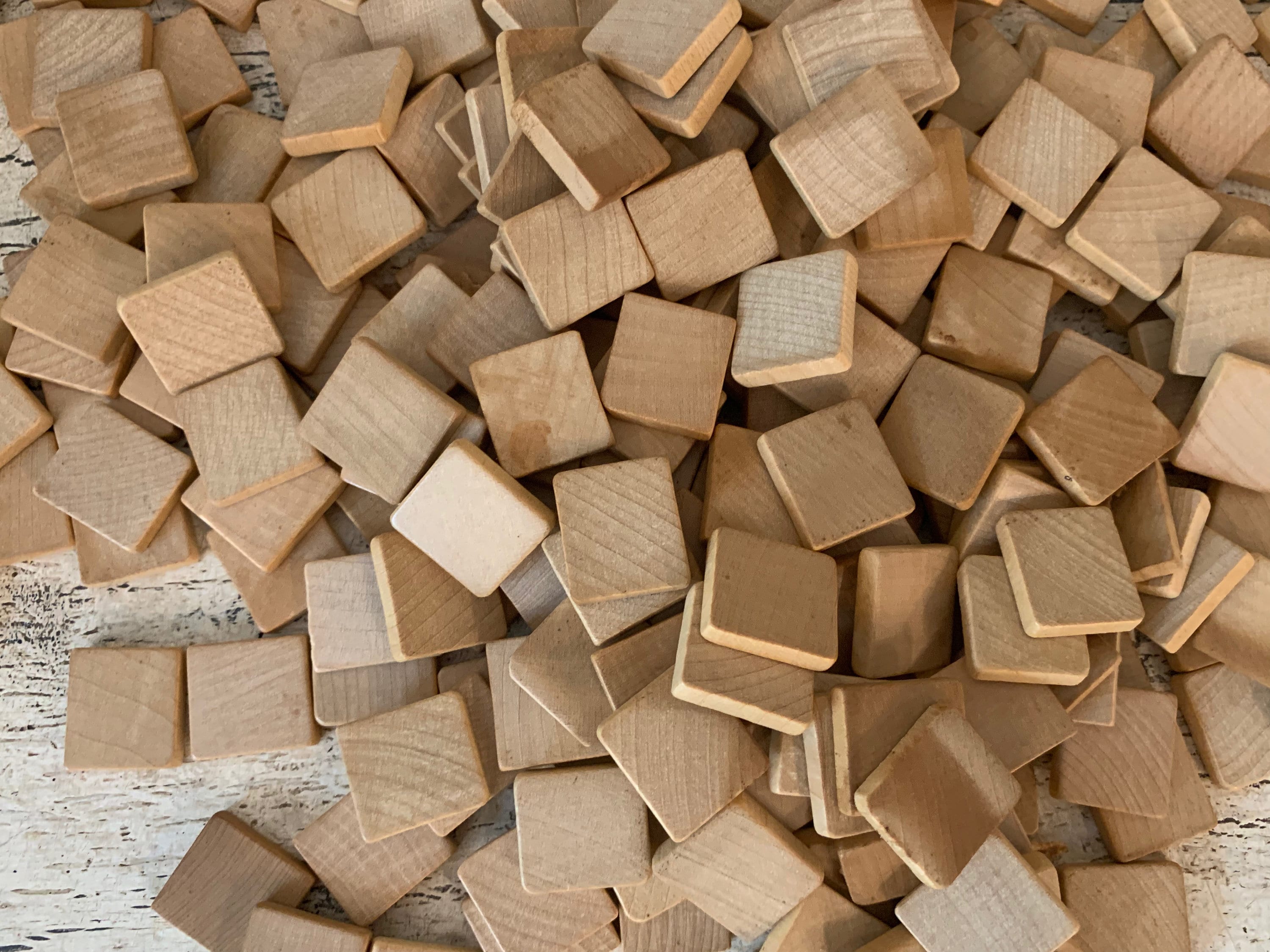 Blank Scrabble Tiles Lot Several Hundred Vintage Blank Etsy