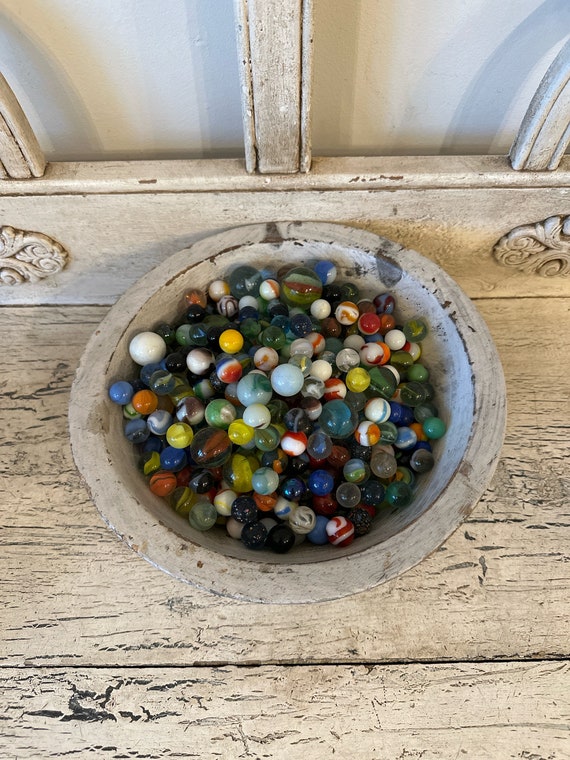 Over 400 Vintage Glass Marbles - 5.5 Pounds of Mar