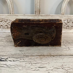 Vintage Door Hardware - Rustic Salvage - Antique Door Handle Set - Architectural Decor