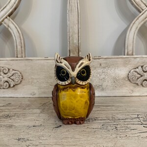 Vintage Owl Bank - Coin  Bank - Woodland Creatures Nursery Decor