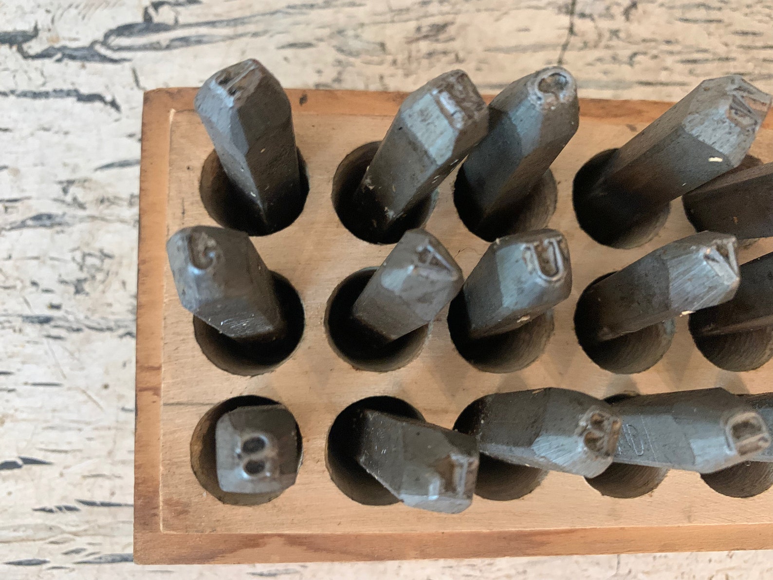 Vintage Steel Letter Punch Set 3/16 Inch Letters Complete Etsy