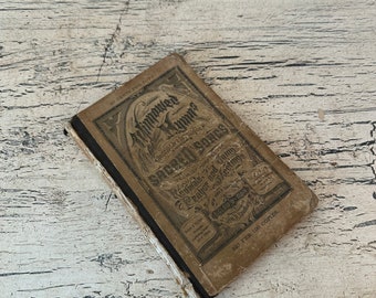 Small, Antique Sheet Music Book - 1878 - Winnowed Hymns - Tattered Aged Pages for Crafts