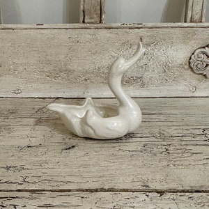 Vintage Swan Trinket Dish - Pretty Swan Planter, Ring Holder