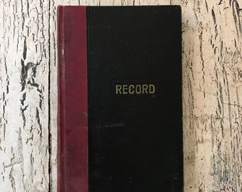 Small Vintage Pocket Ledgers - Records - Tattered Record Books - partially used