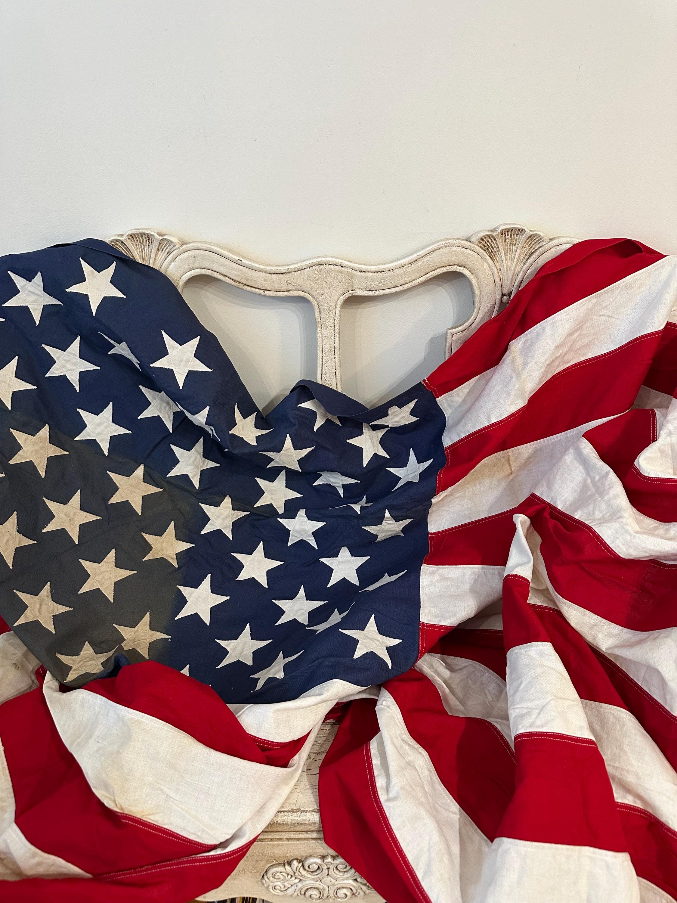 Vintage 50 Star American Flag - Etsy