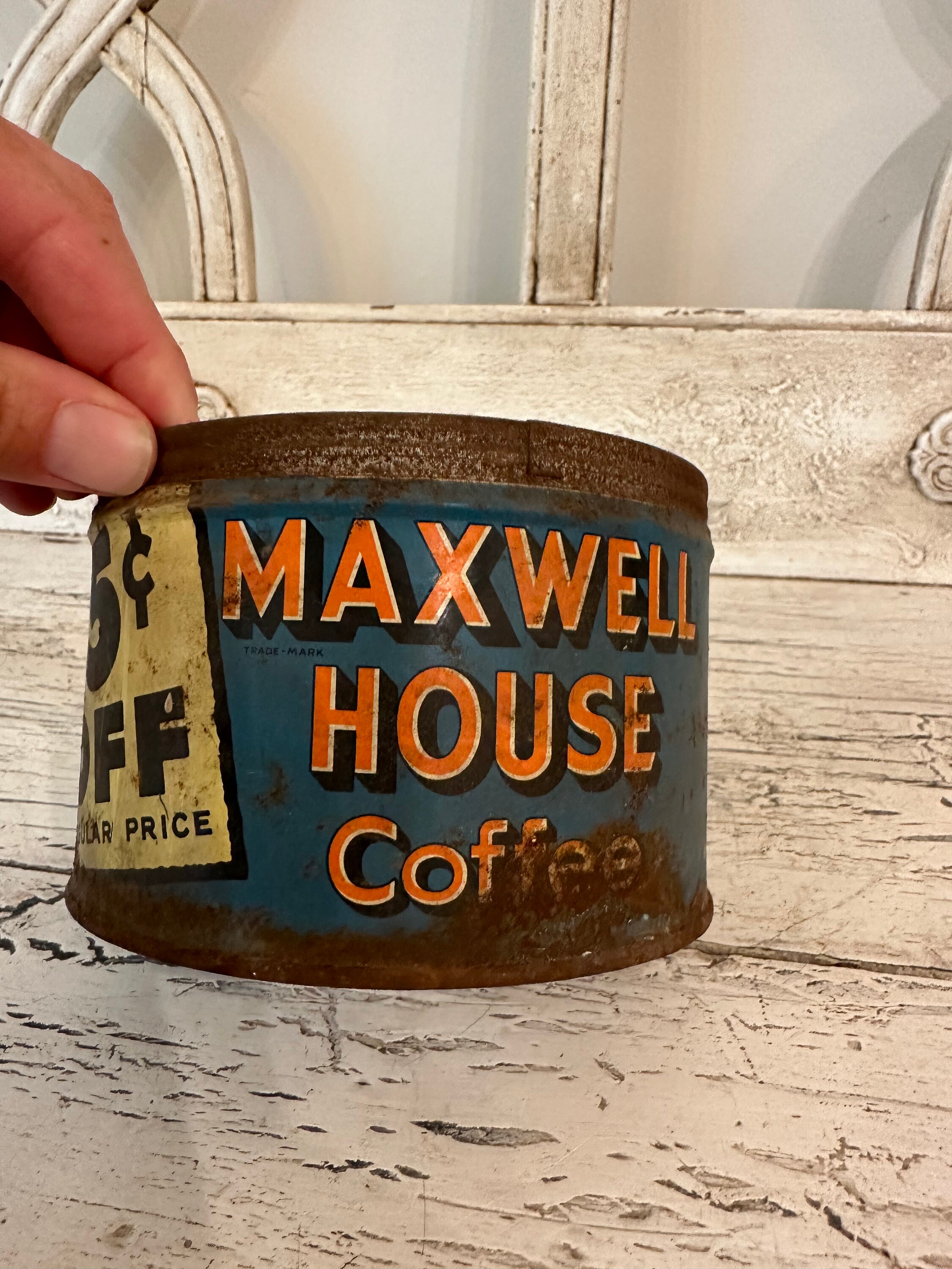 ヴィンテージ コーヒー缶 - Maxwell House コーヒー缶 - 蓋なし