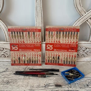 Lot of vintage Calligraphy Pens and Tips