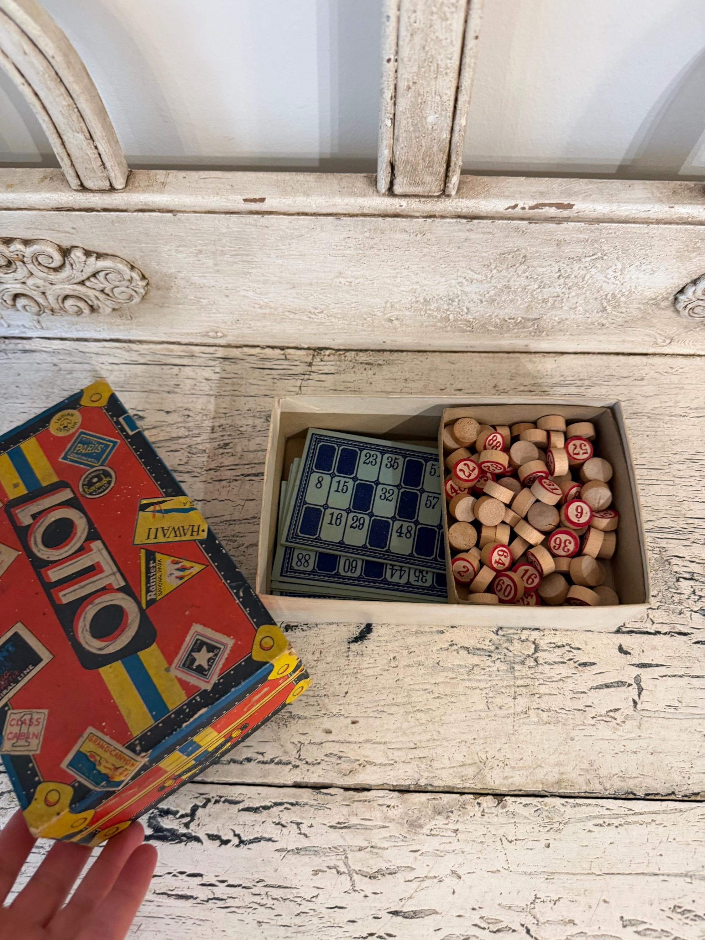 Antique Bingo Game - Etsy