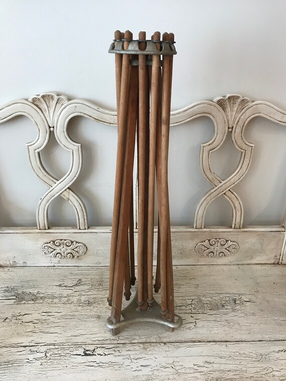 Vintage Clothes Drying Rack Retro Upright Woden Clothes Etsy
