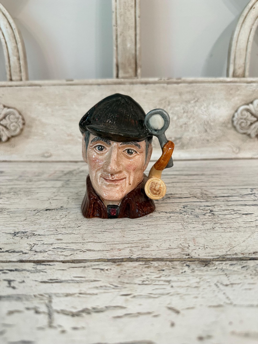 1972年ロイヤルドルトンThe Sleuth シャーロックホームズトビージャグ Small Royal Doulton Toby Jug - the Sleuth - 1972 - Etsy
