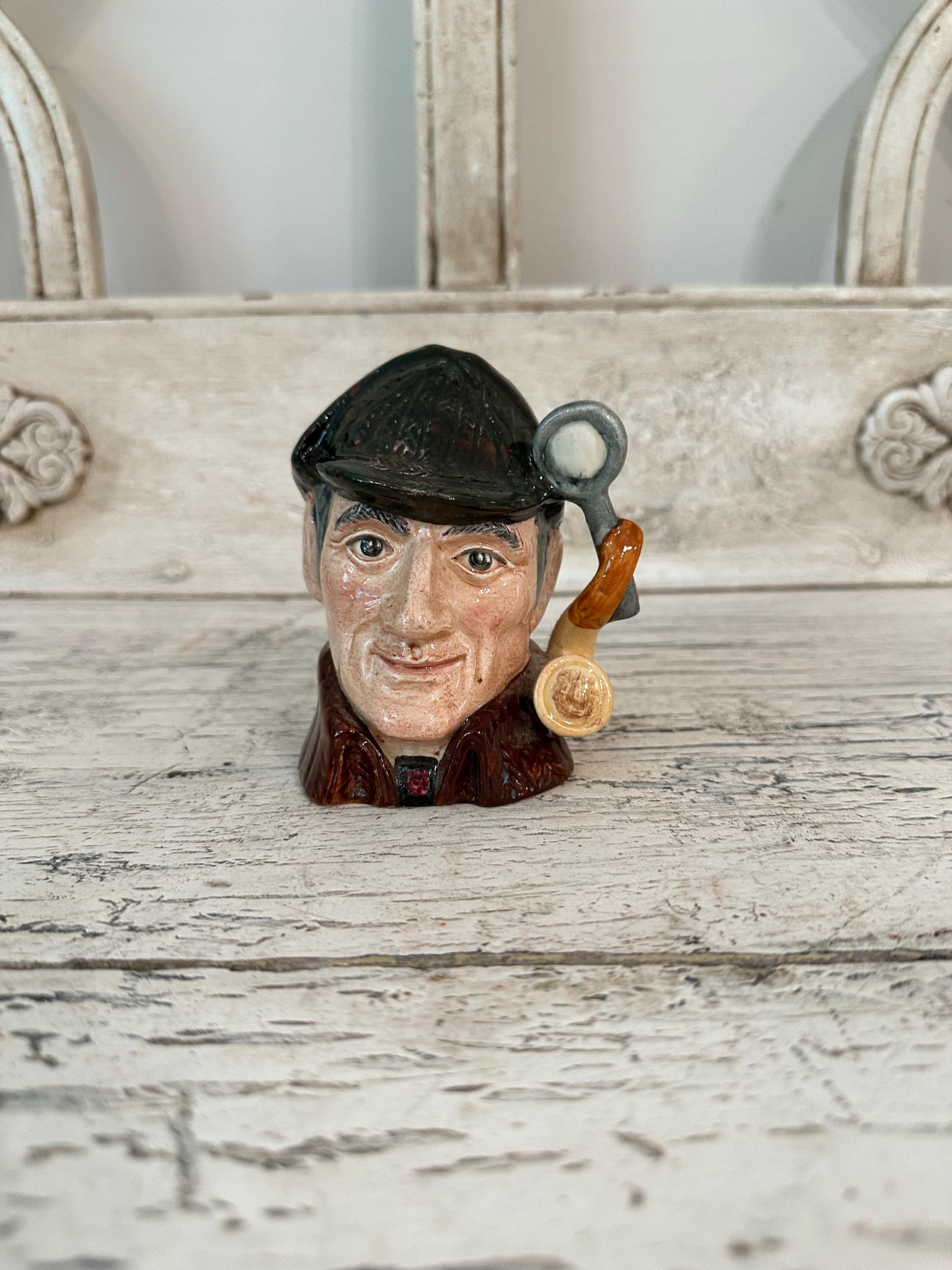 1972年ロイヤルドルトンThe Sleuth シャーロックホームズトビージャグ Small Royal Doulton Toby Jug - the Sleuth - 1972 - Etsy Canada