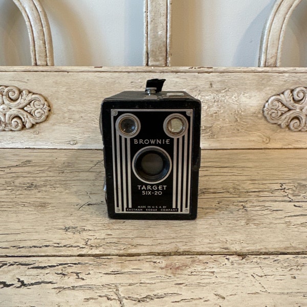 Vintage Kodak Brownie Target Six-20 Box Camera - Fun for Prop or Decor - Retro Camera