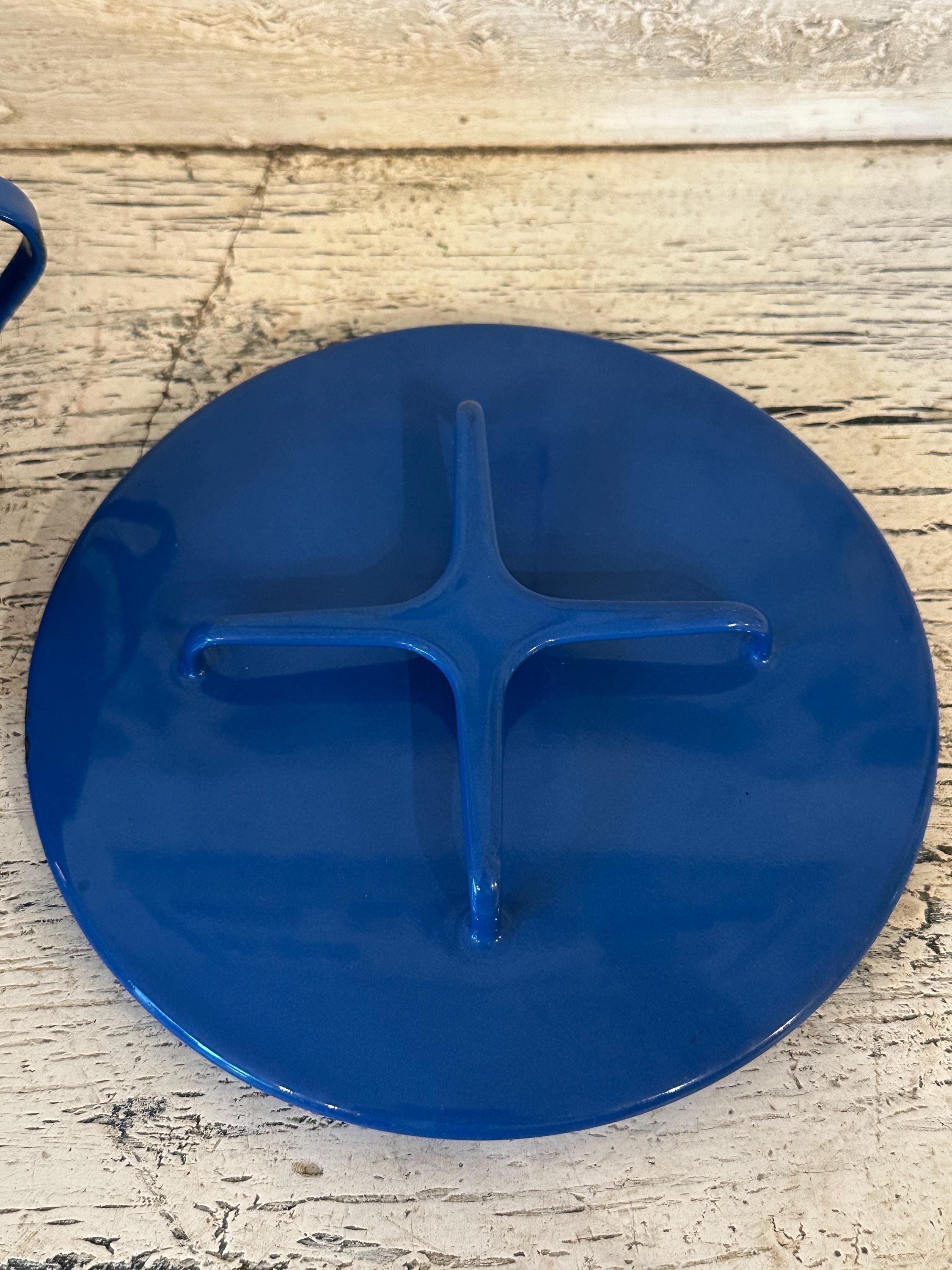 Small Dansk Kobenstyle Pot - Deep Blue - Lightly Distressed - 2 Qt