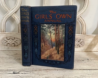 The Girl's Own Annual - Edwardian Era Women's Magazine Book - Tattered and Distressed