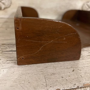 Vintage Wooden Desk Organizer Tray Inbox Outbox in Box - Etsy