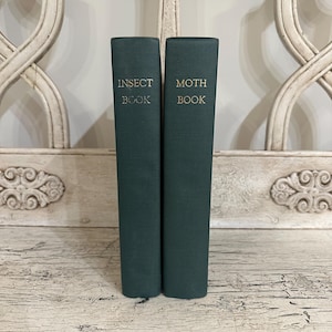 Vintage Insect Book Set - The Nature Library: Moths & Insects - 1904