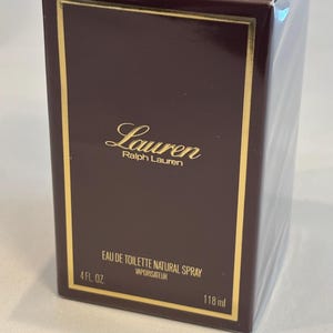Vintage Lauren By Ralph Lauren - LAUREN Perfume NIB - 4 Fl Oz Eau De Toilette - SEALED!