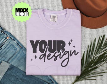 Orchid Comfort Colors 1717 Shirt Mockup