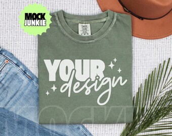 Moss Comfort Colors 1717 Shirt Mockup