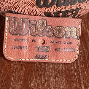 Repurposed Football Leather Wallet - Handmade