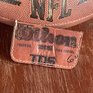 Repurposed Football Leather Wallet - Handmade