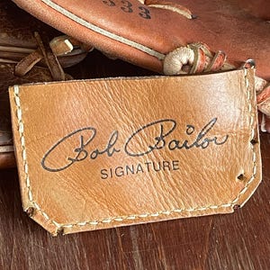 Repurposed Baseball Glove Leather Wallet - Handmade