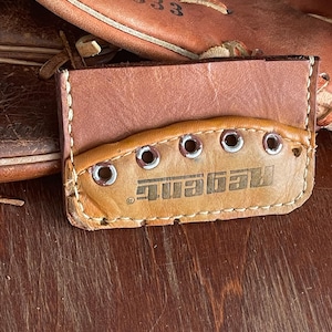 Repurposed Baseball Glove Leather Wallet - Handmade