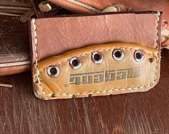 Repurposed Baseball Glove Leather Wallet - Handmade
