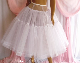 1950s style Petticoat Crinoline Extra Fullness perfect for evening dress or wedding dress. Made-to-order in any color.