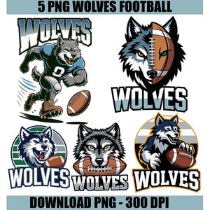 Wolves Football png, Wolves Football png, Wolves, Wolf, Football, Cricut designs, sports, Wolves Mascot, High School Spirit png, Wolf Png