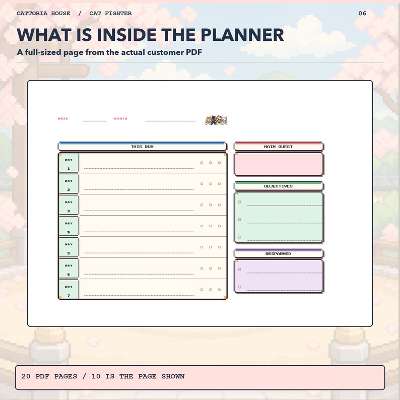 Printable ADHD Planner: Undated Daily & Weekly PDF, A4 and US Letter ...