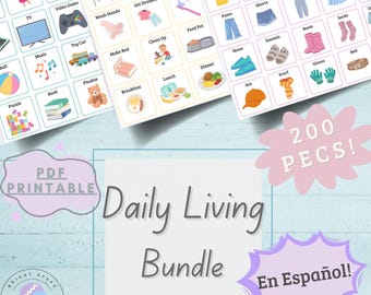 Spanish Daily Living PECS Bundle – Visual Communication Cards for Autism (PDF)