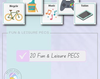 Fun and Muße PECS - Kommunikationskarten – Autismus und Logopädie (Digitaler Download) - PDF
