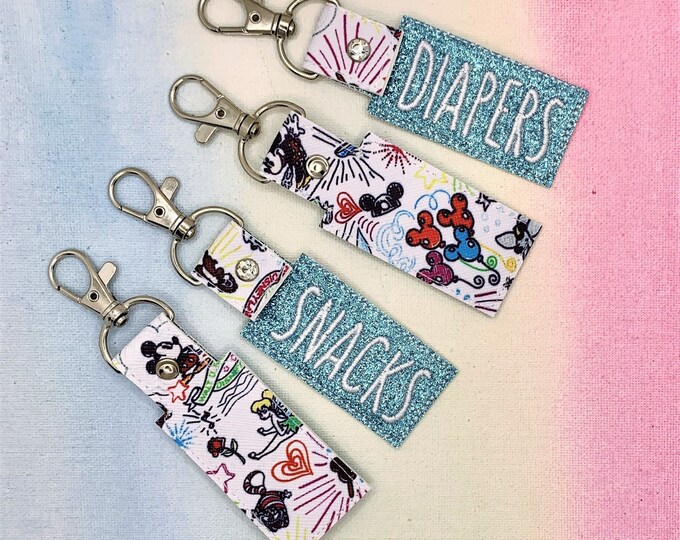 Diaper Bag Tags, Labels Diaper Bag Labels / Tags, Cube Labels Light