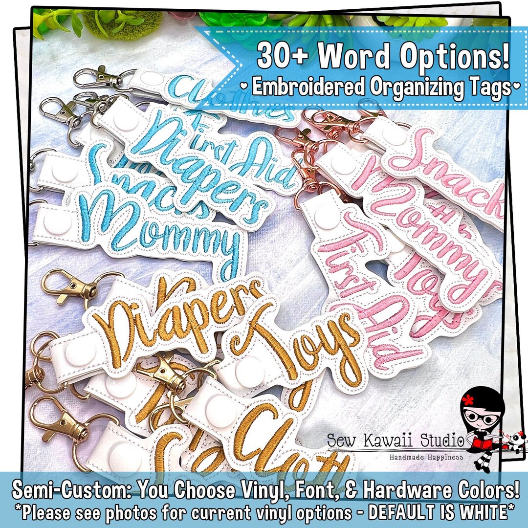 Bag Organizing Tags Diaper Bag Labels Cube Labels Travel Packing Tags