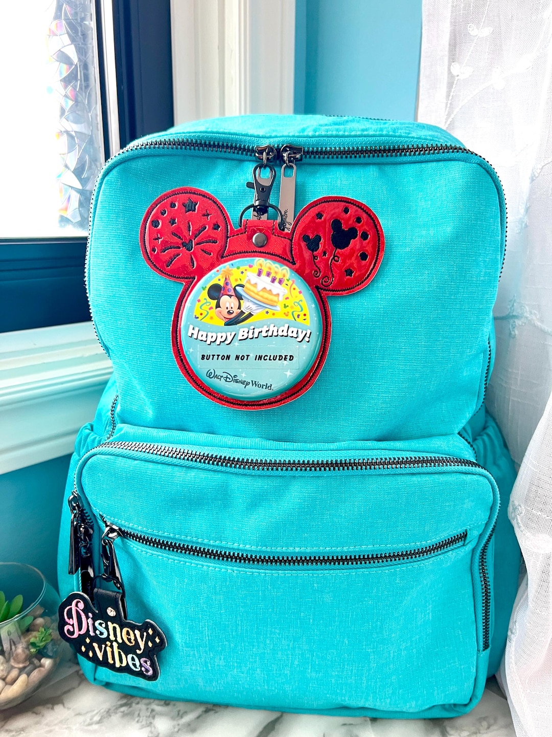 Mickey Button Backer Keychain Button Holder Firework Button Frame ...