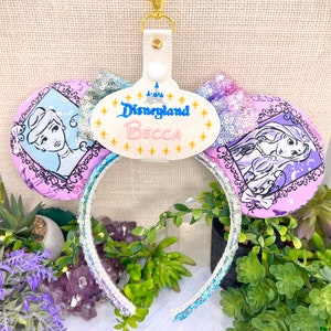 Ear Holder Cast Member Name Tag Badge Resort Mug Holder Magical Parks mEar Holders Backpack Keychain Minnie Ear Holder Clip on CUSTOM NAME image 8