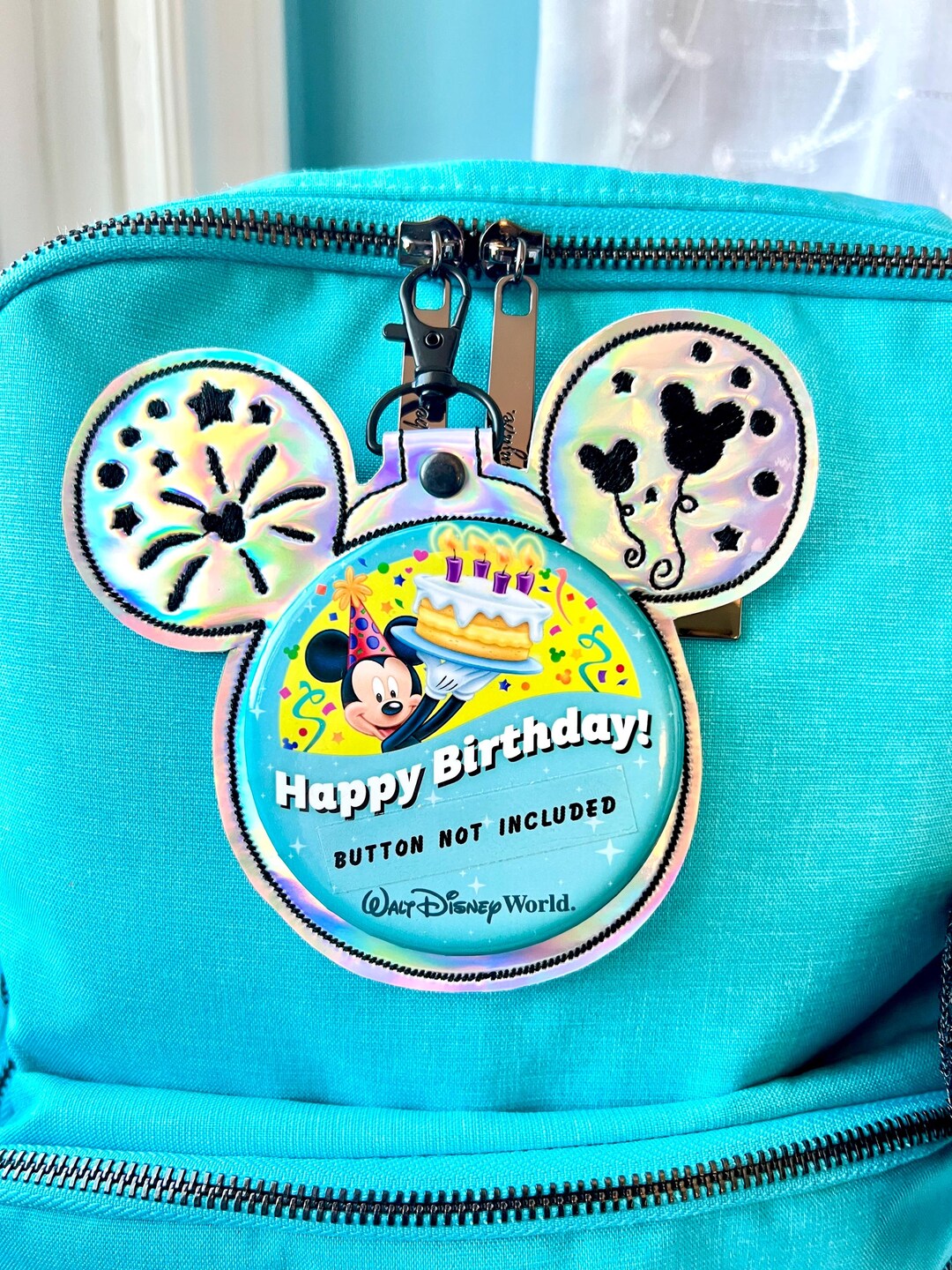Mickey Button Backer Keychain Button Holder Firework Button Frame ...